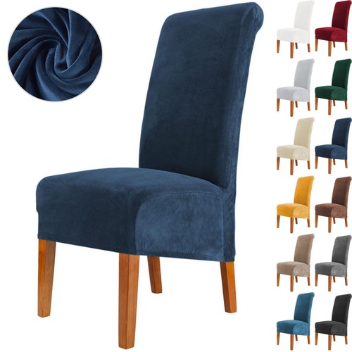 Velvet dining chair covers - xl,