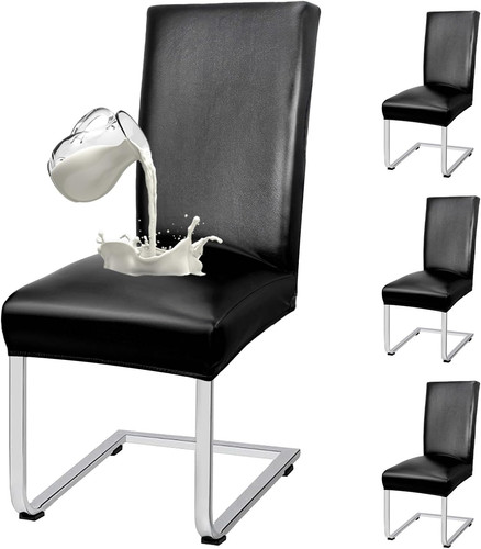 Leather dining chair covers - leather,