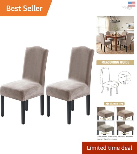 Luxurious taupe velvet dining - luxurious,