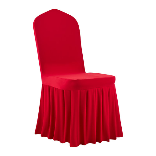 Red spandex chair - 30,