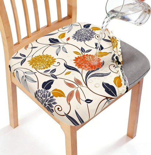 Orange flower chair - orange,