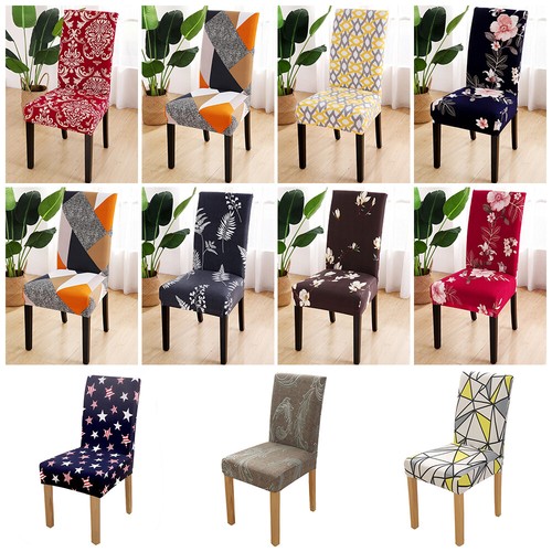 6pcs stretch printed chair - printed,