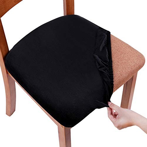 Set black velvet chair - black,
