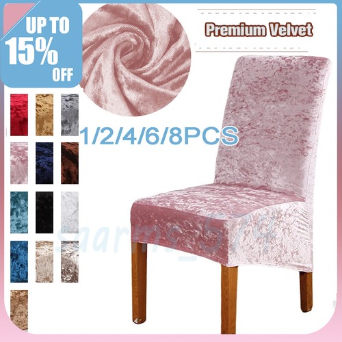 Crushed velvet dining chair - crushed,