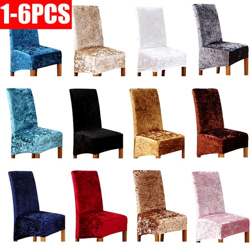 Velvet dining chair covers - velvet,