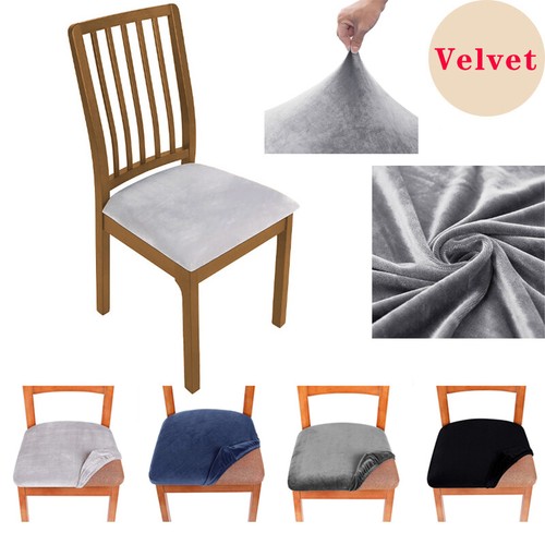 Velvet stretch dining chair - dining,