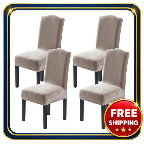 Velvet dining chair cover - chair, set