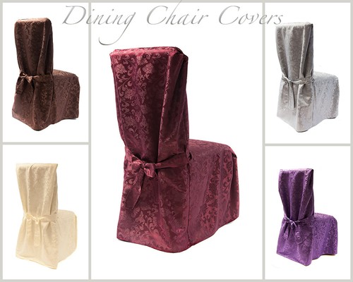Damask dining chair - dining, covers