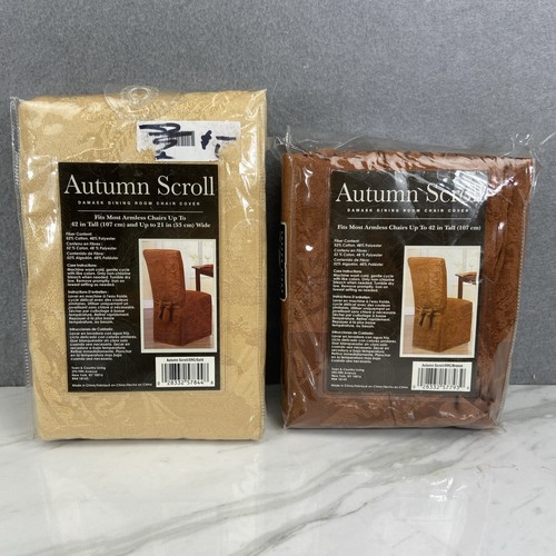Autumn scroll damask dining - autumn,